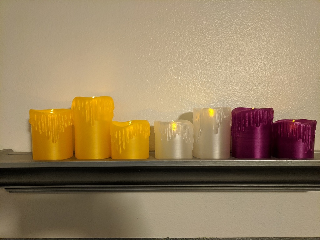 Miniatura 2 do modelo 3D Melted LED Candles
