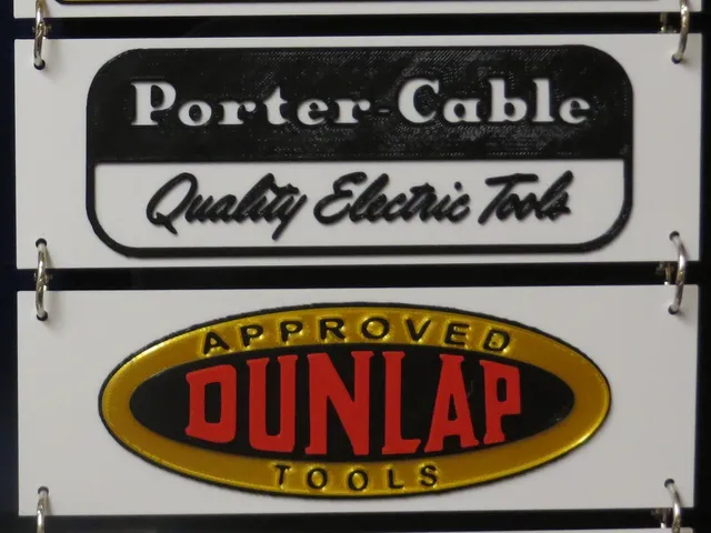 Vintage Tool Logos #1  (Black and Decker, Delta, Dunlap, Porter Cable)