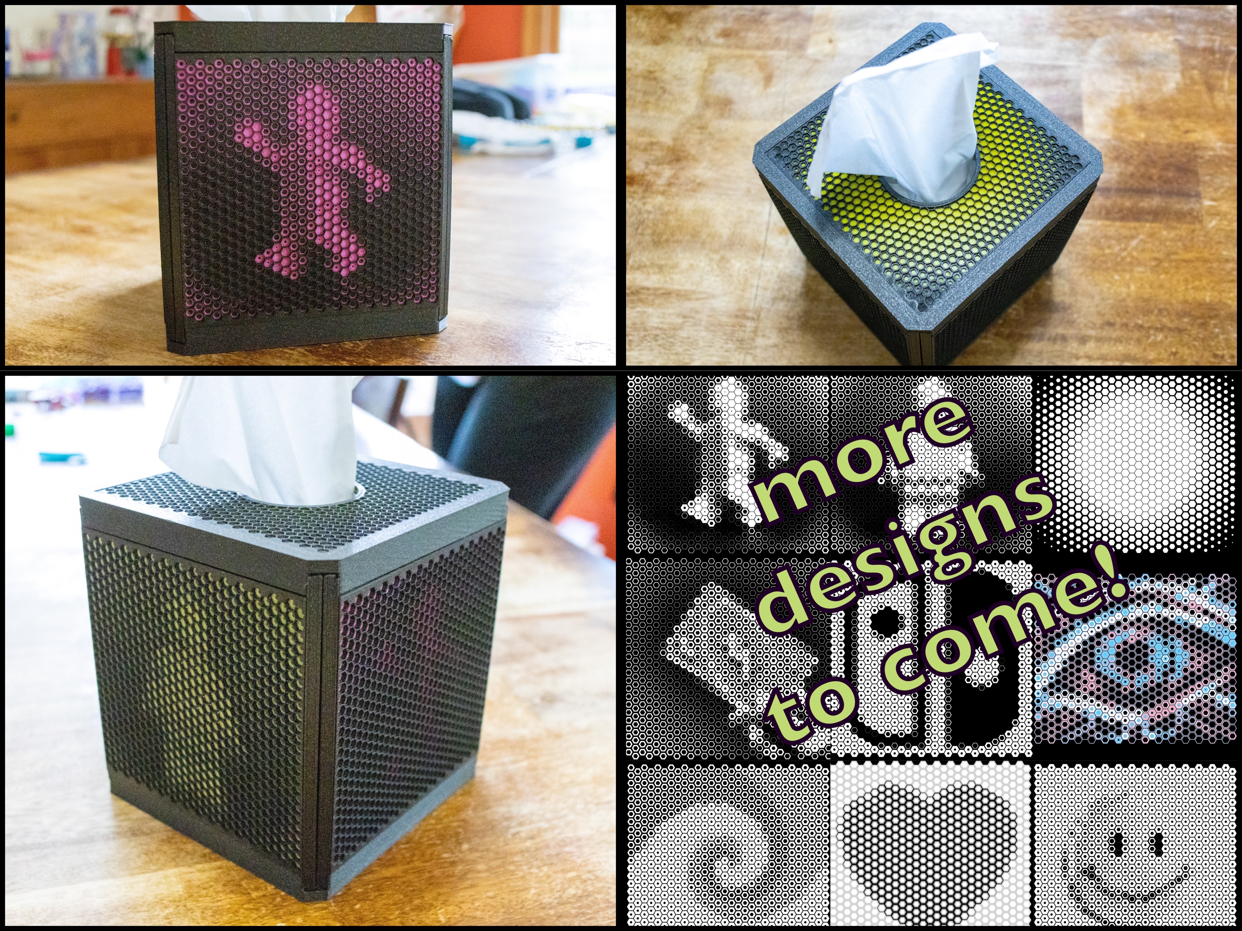 Hex Art Customizable Tissue Box (no MMU needed)