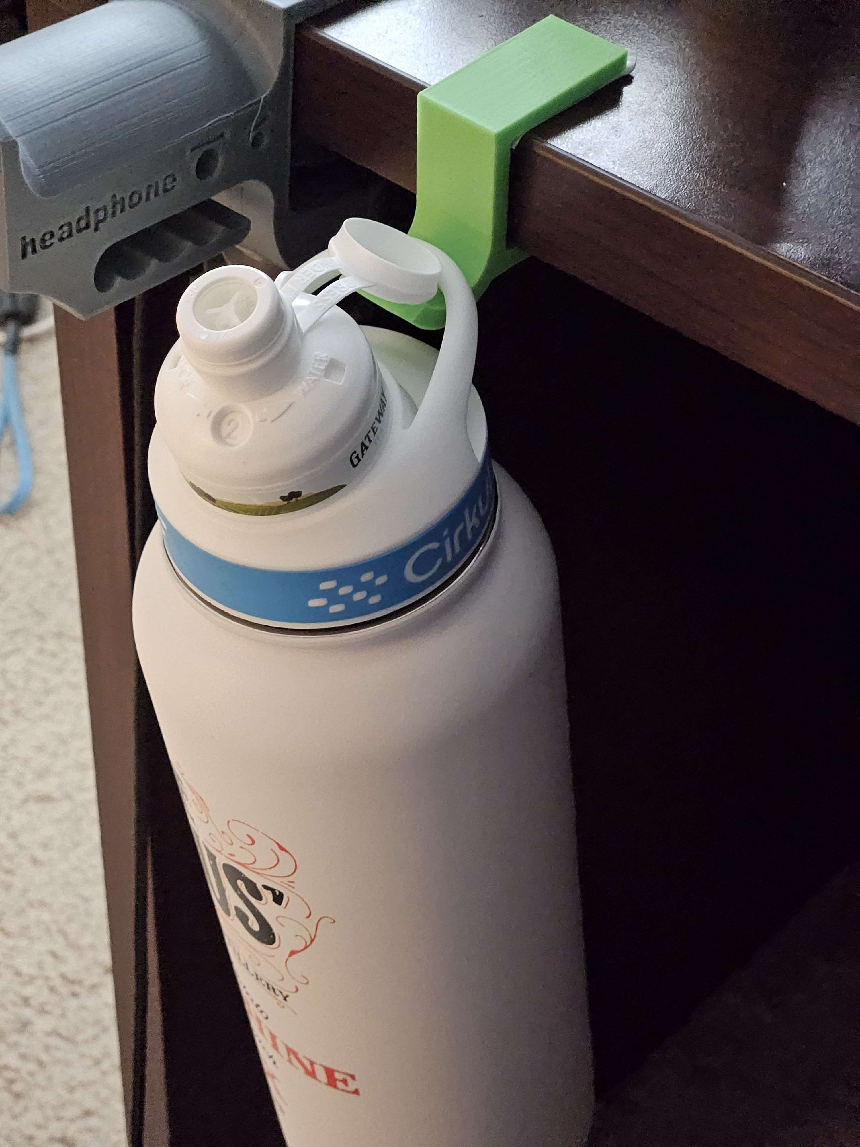 Bottle desk mount by wonsnot download free stl model printables