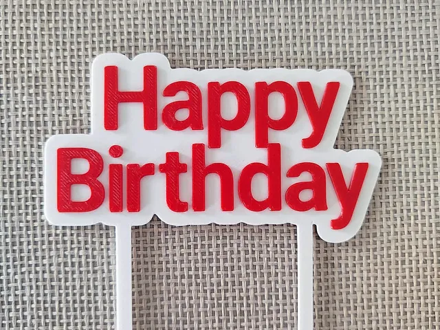 Happy Birthday - Cake Topper