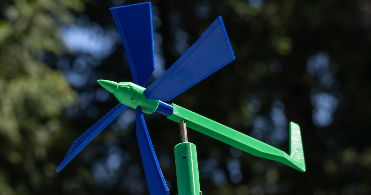 Free 3D file Wind Propeller For Kids V2 / Rüzgar Gülü・3D