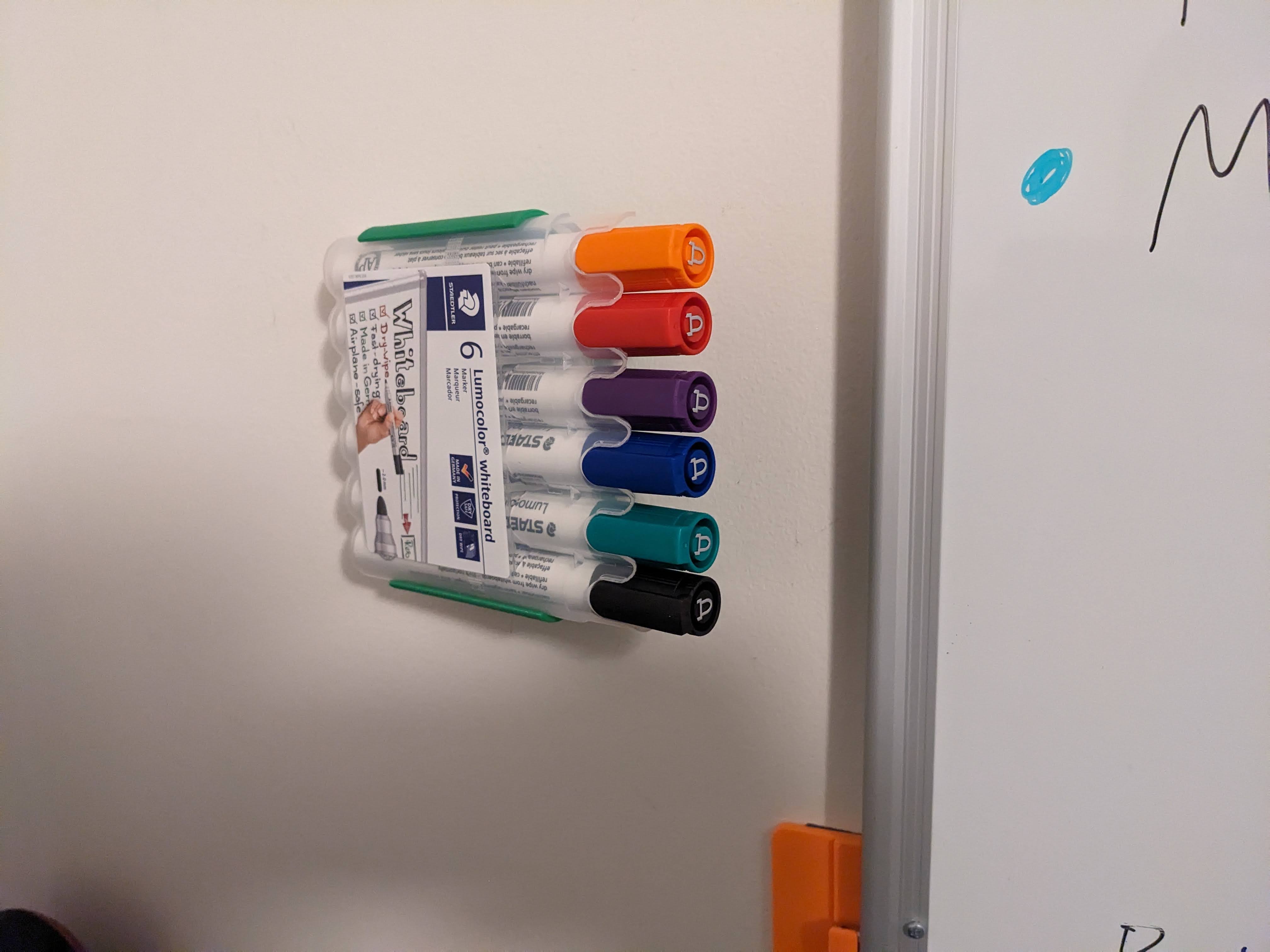 Whiteboard Marker Holder - Staedtler 6 Pack