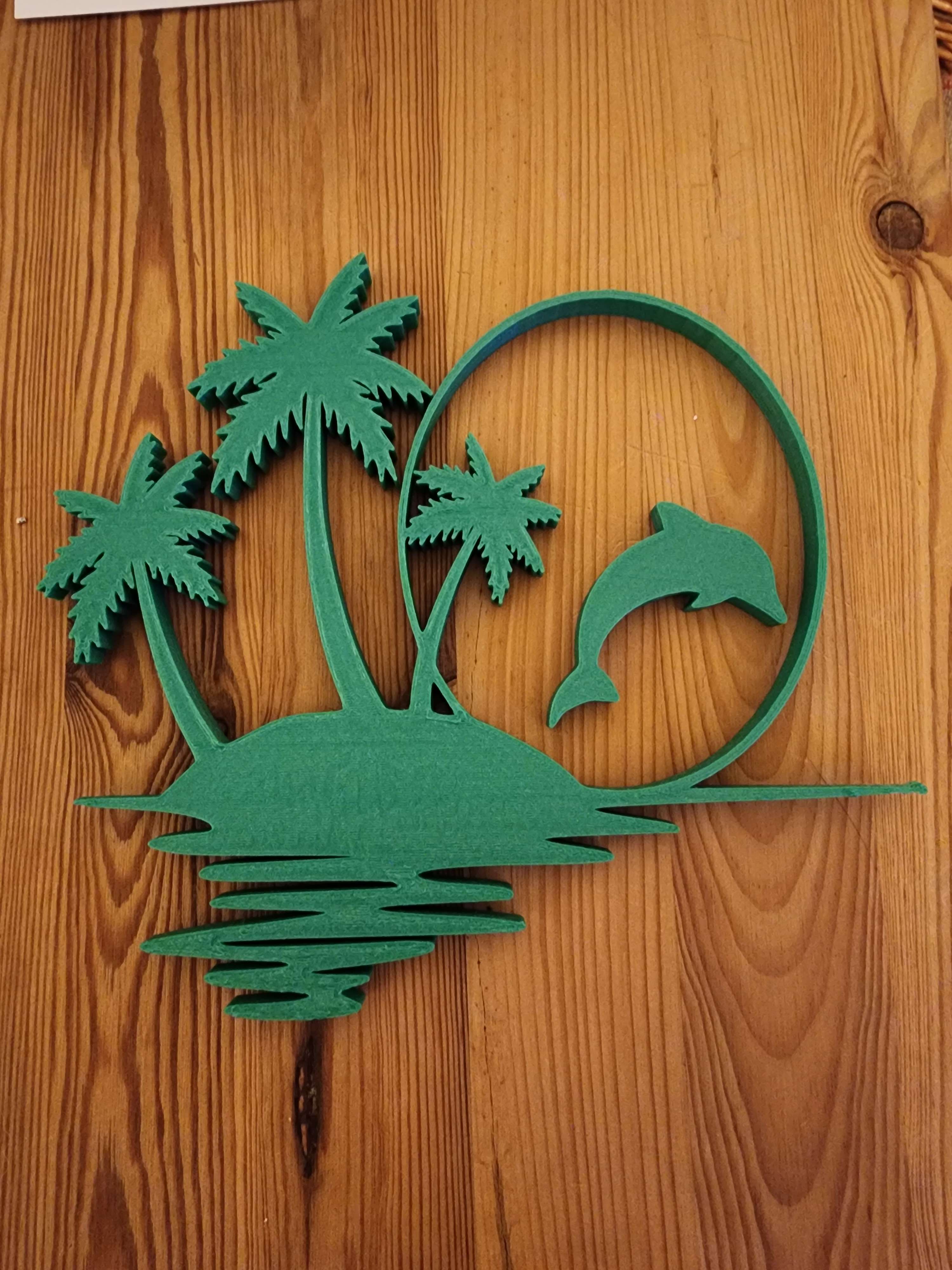 Dolphin In Paradise Wall Art