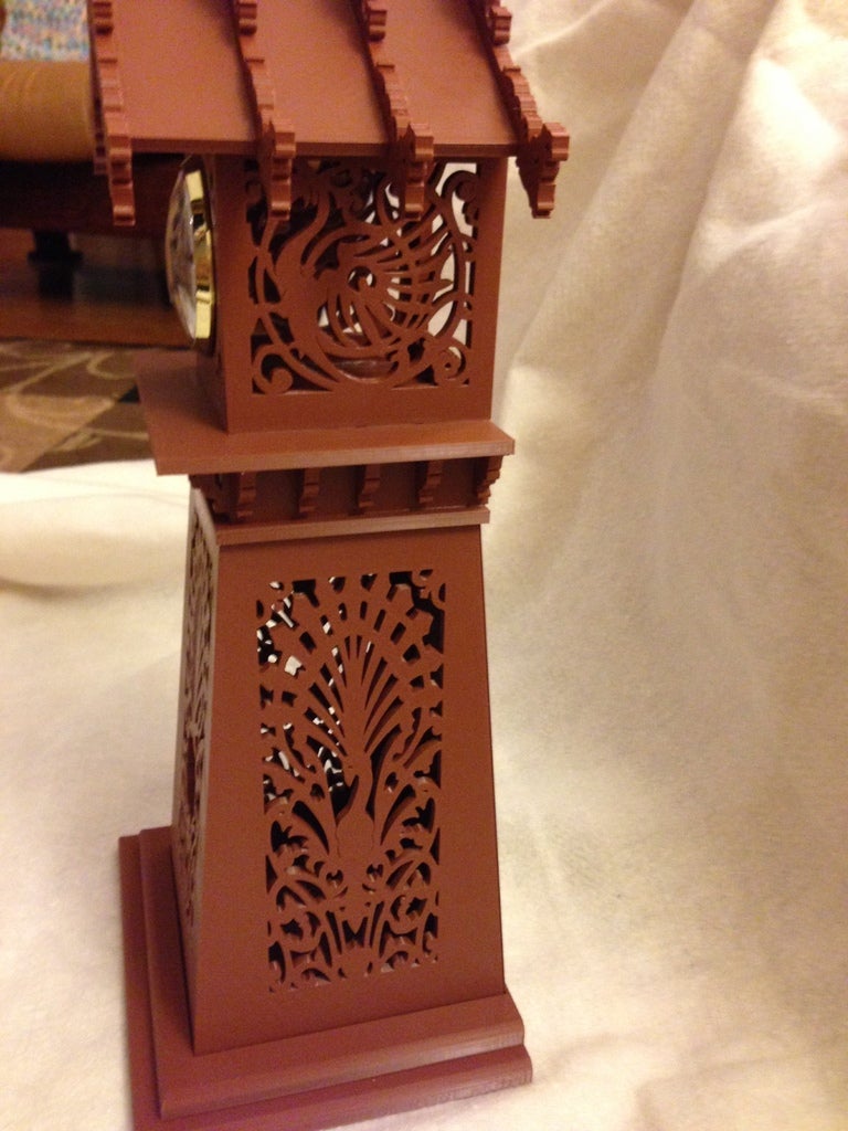 Miniatura 4 do modelo 3D Dragon Clock