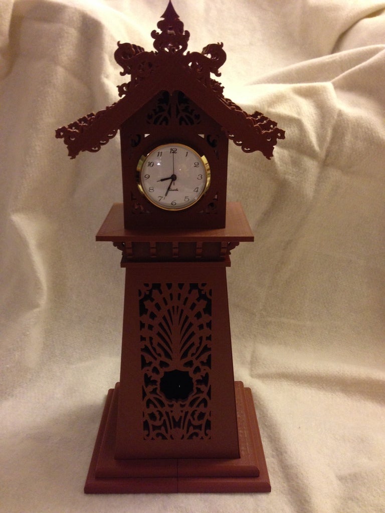 Miniatura 5 do modelo 3D Dragon Clock