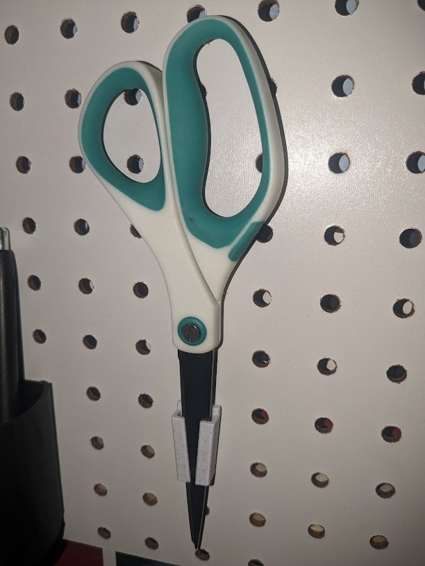 Pegboard Scissors Holder