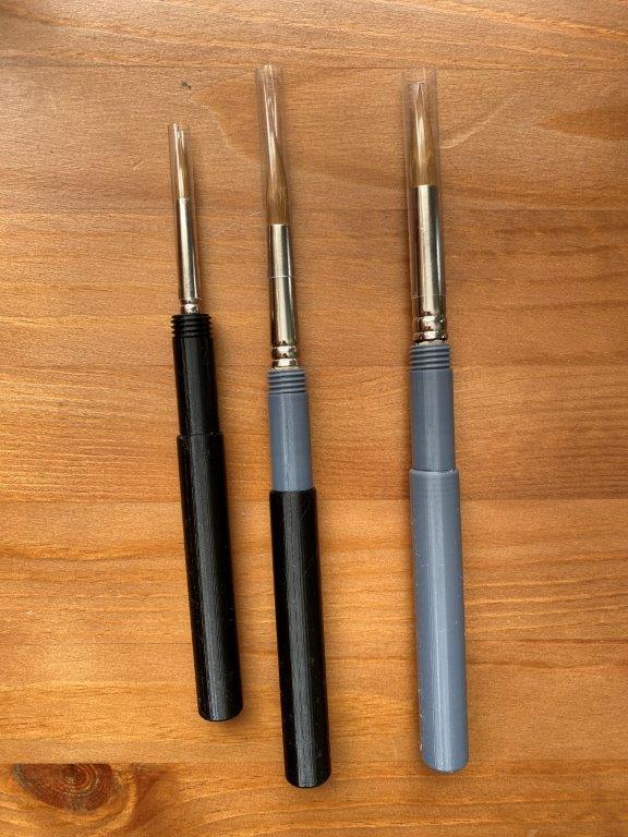 travel brush / travel paint brush / paint brush case / Reisepinsel