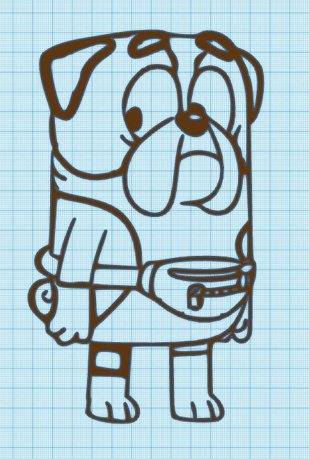 WINTONS DAD - BLUEY - WALL ART
