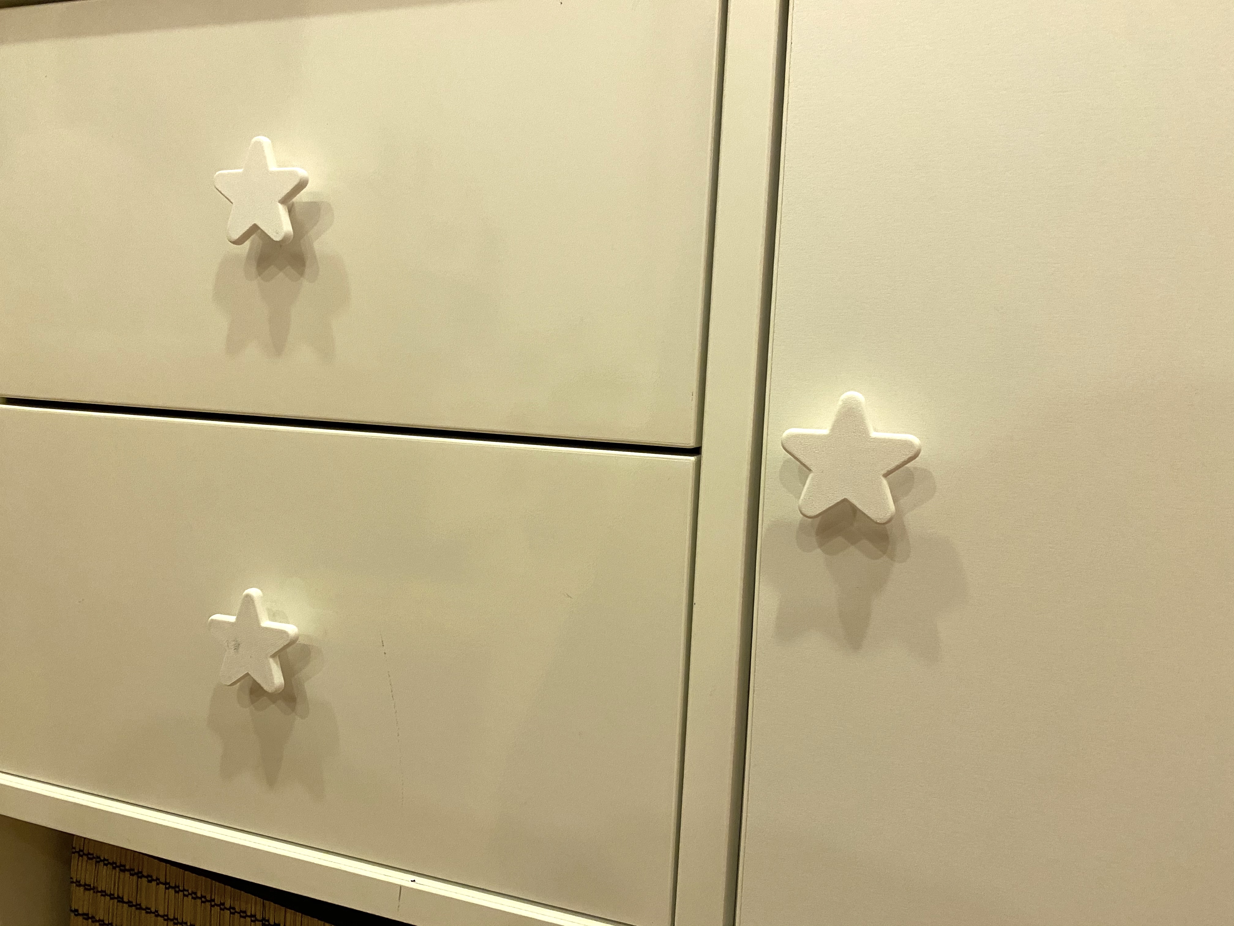 Star drawer handle. For IKEA KALLAX