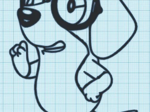 HONEY -  (BLUEY ) -WALL ART