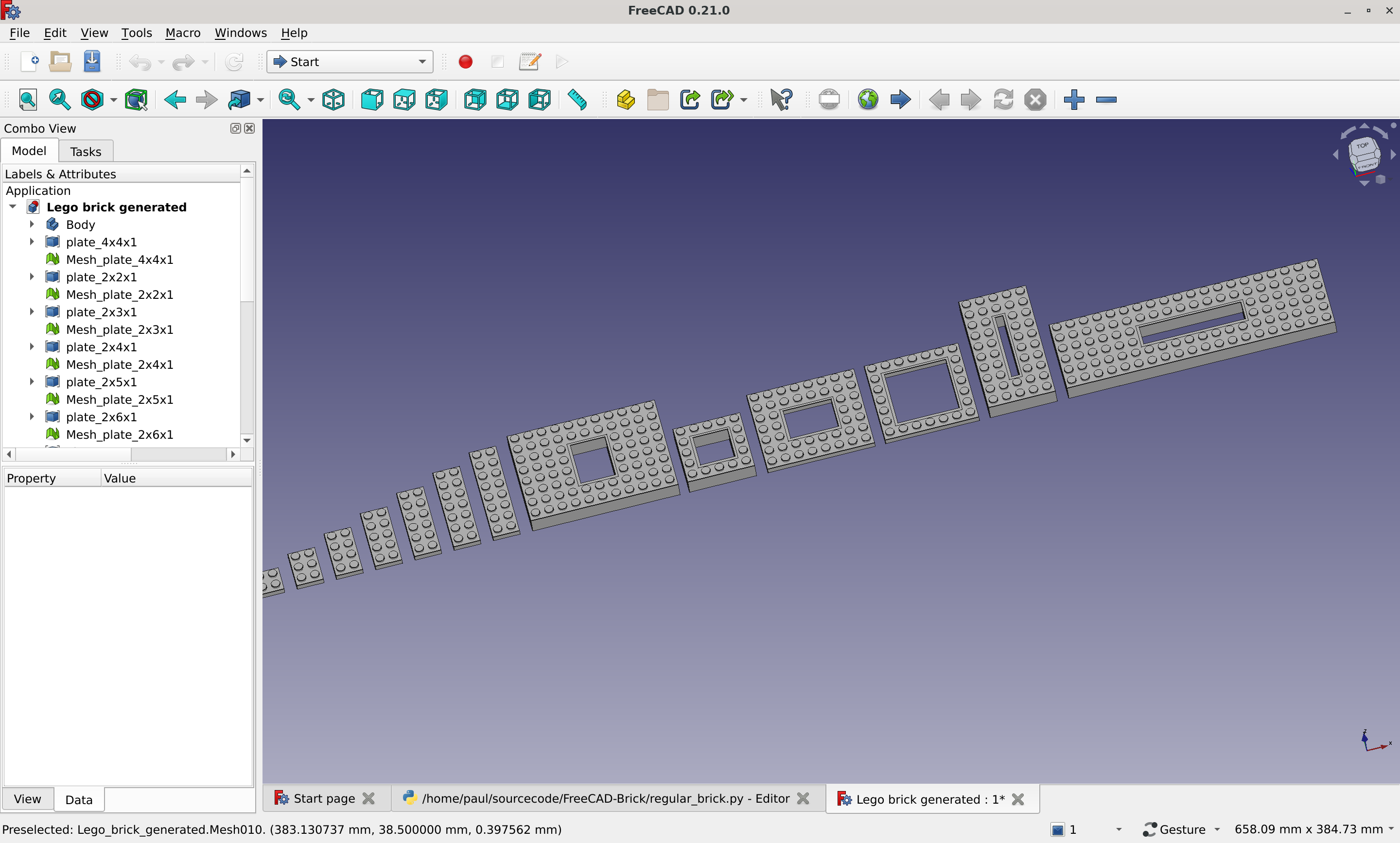 Miniatura 2 do modelo 3D Different bricks