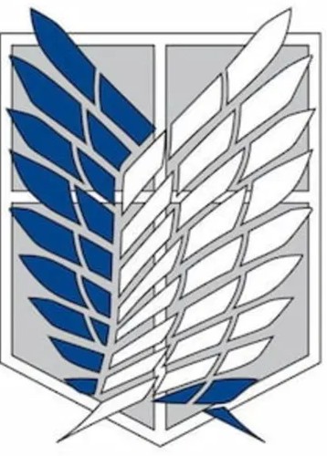 Emblema de los exploradores de "Attack On Titan".