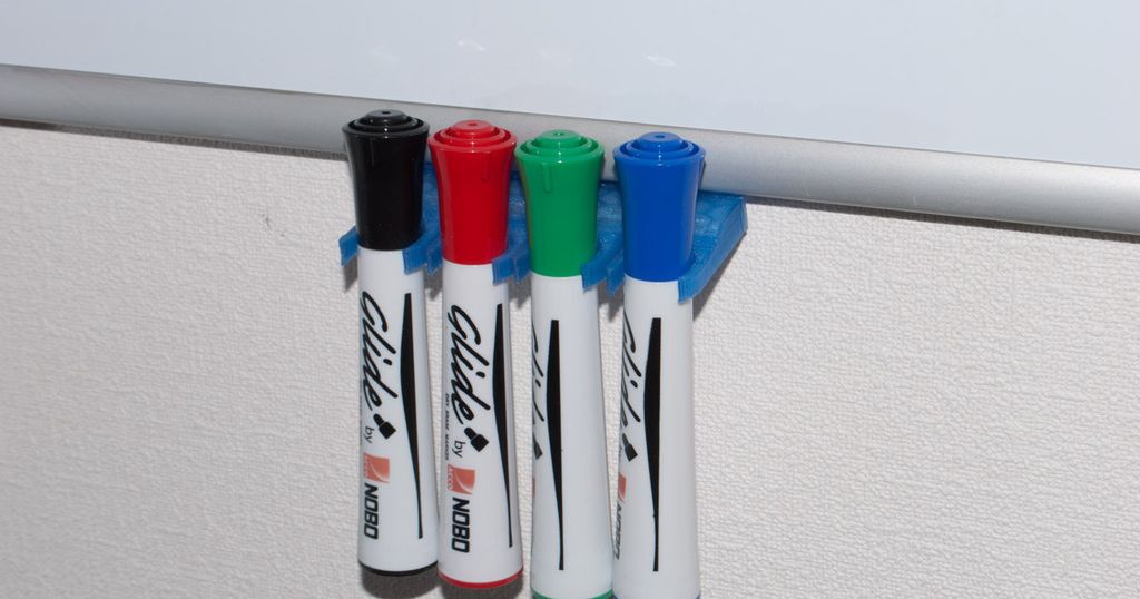 Whiteboard Pen Holder by 3DLYX Download free STL model