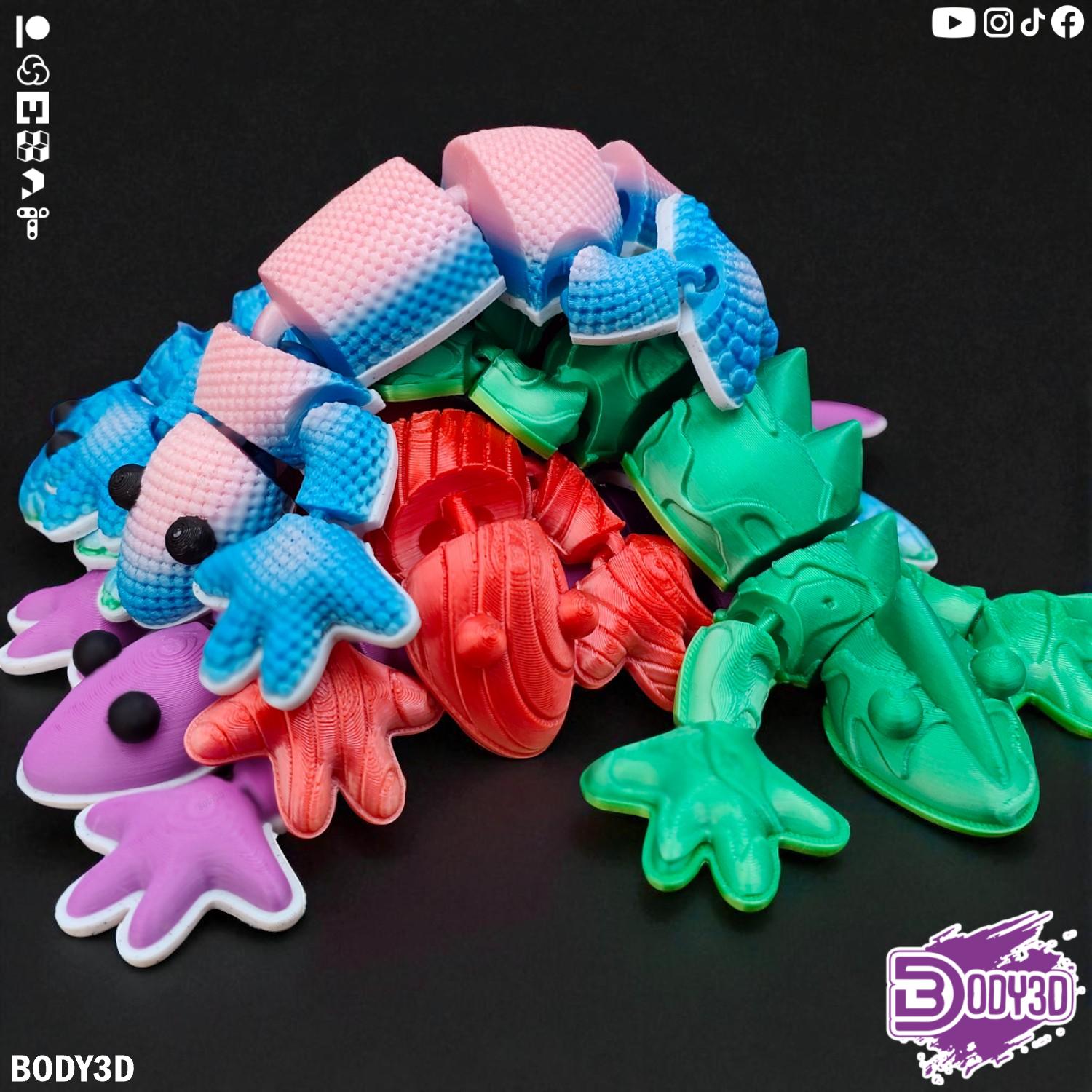 10 Articulated Cute Salamanders
