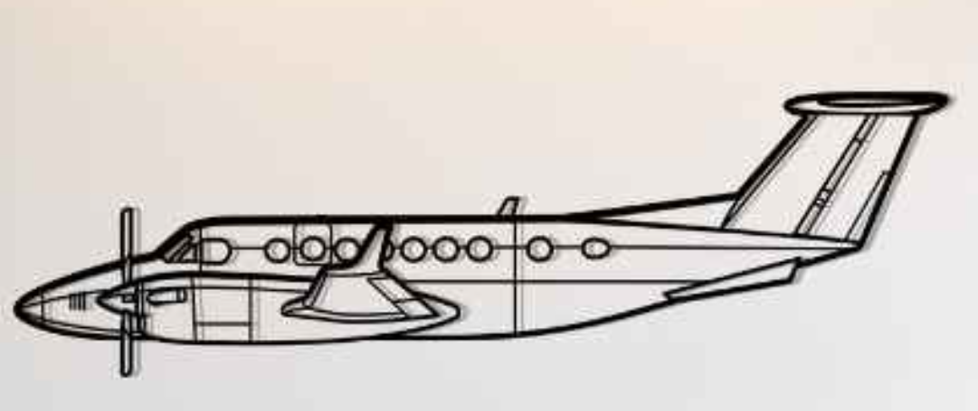 Beechcraft King Air 350 Wall Art