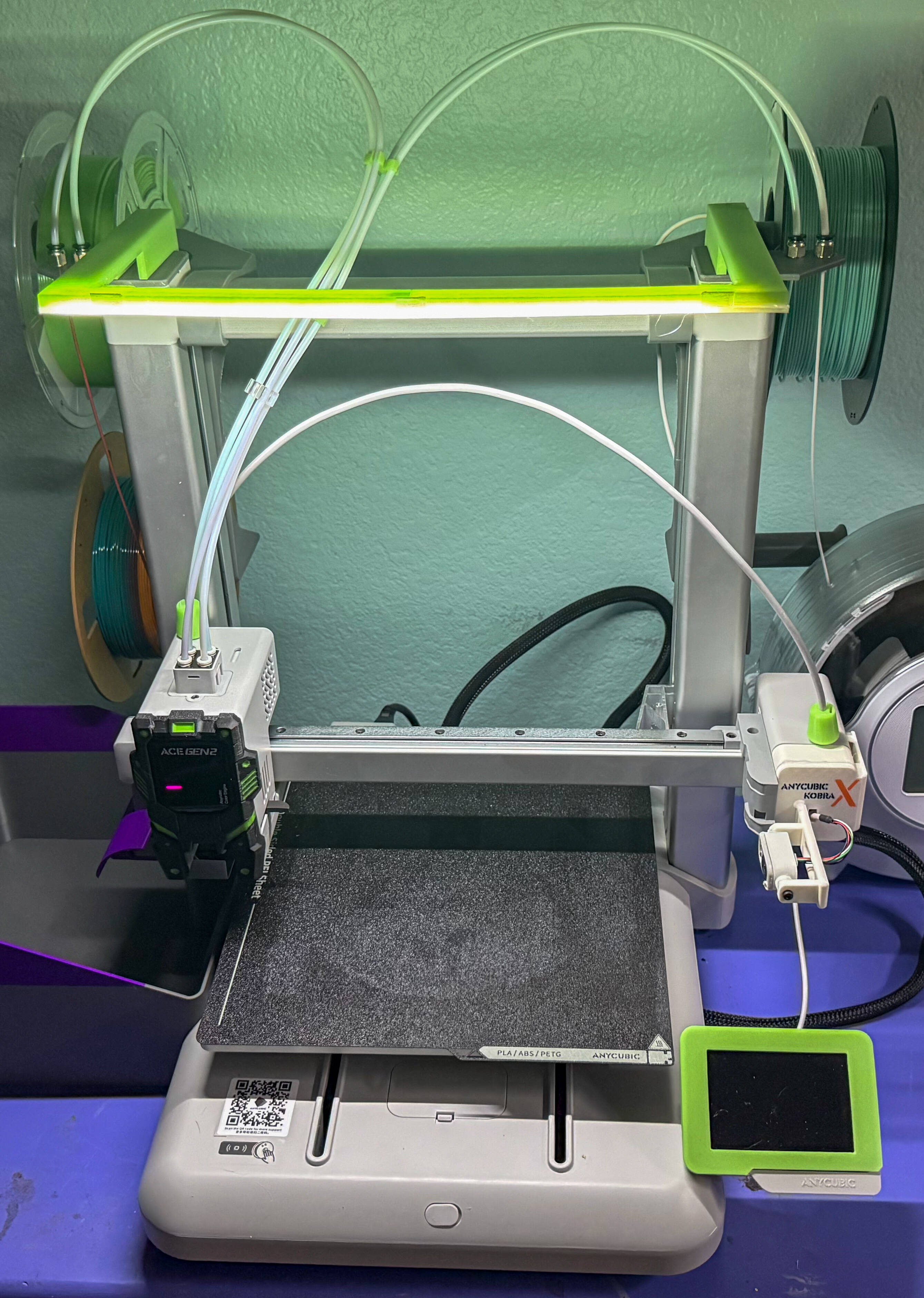 Anycubic Kobra X LED Lightbar Now with version 2 for max z height/Diffuser