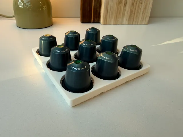 Nespresso capsule holder 3x3 grid - Gridfinity
