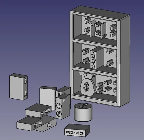 Bookshelf puzzle