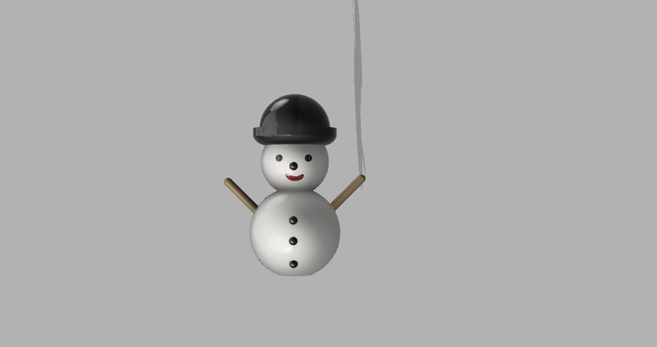 happy christmas snowman