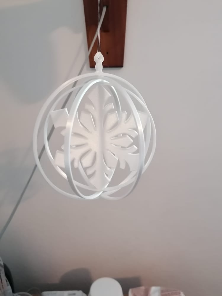 Miniatura 5 do modelo 3D christmas Snowflake