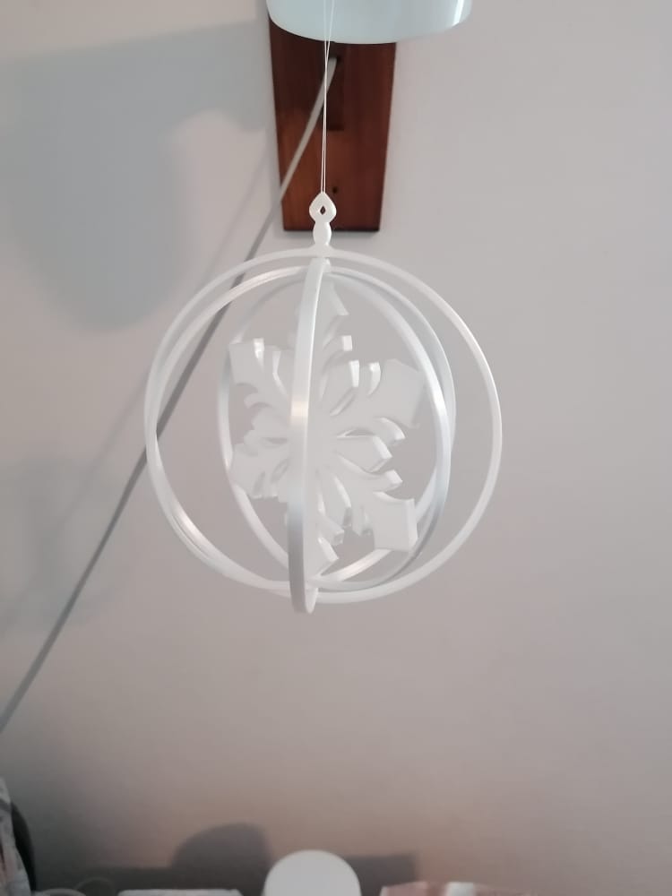 Miniatura 6 do modelo 3D christmas Snowflake