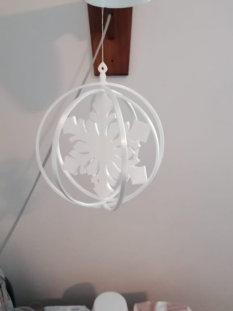 Miniatura 3 do modelo 3D christmas Snowflake