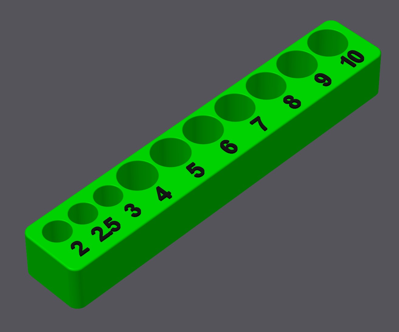 Metric Hex Socket Driver tray 2mm10mm by V4VanGelder Download free