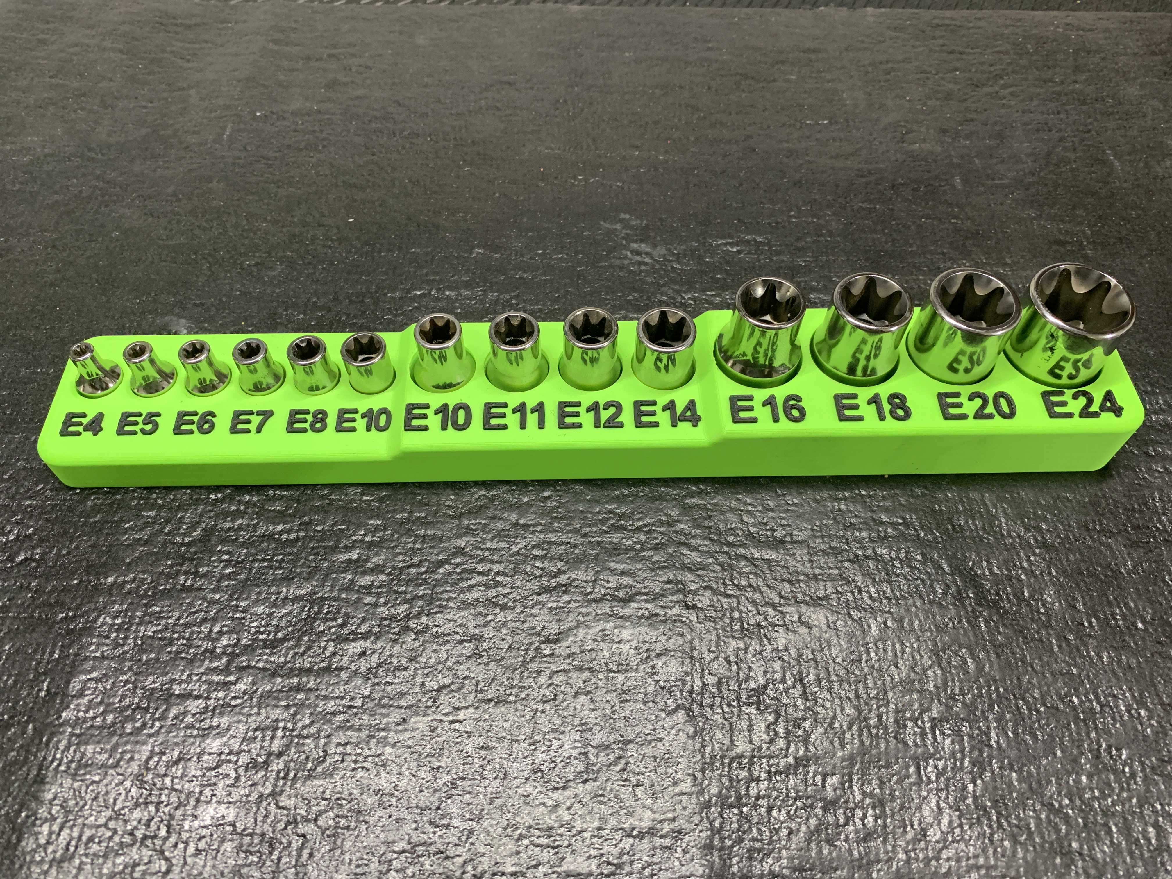 E-Torx Shallow Socket Tray E4-E24