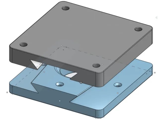 Wall mount for mini PC with 50mm x 50mm mounting hole spacing