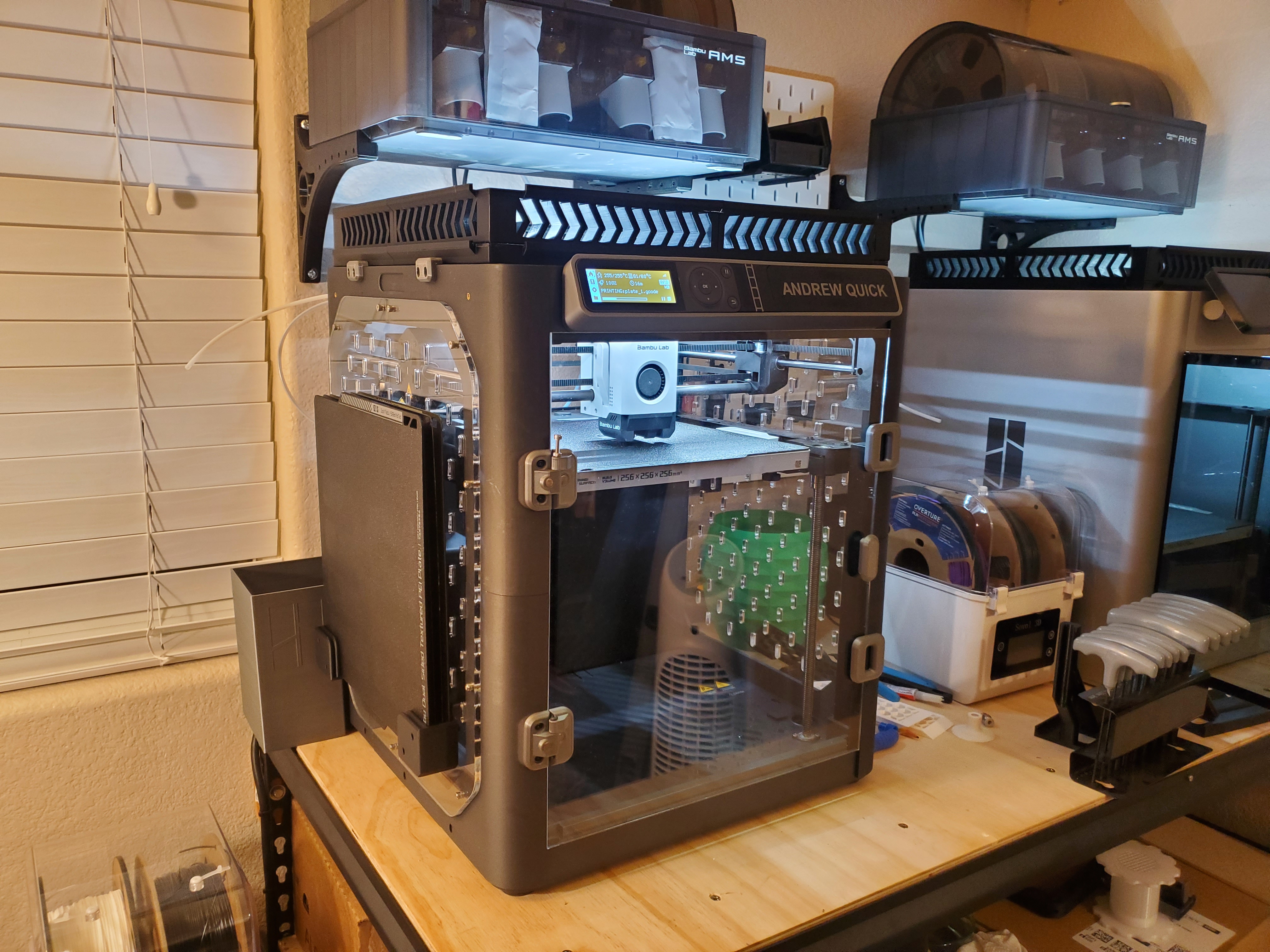 Bambu Build Plate Holder for Ikea Skadis Pegboard (Parameterized)