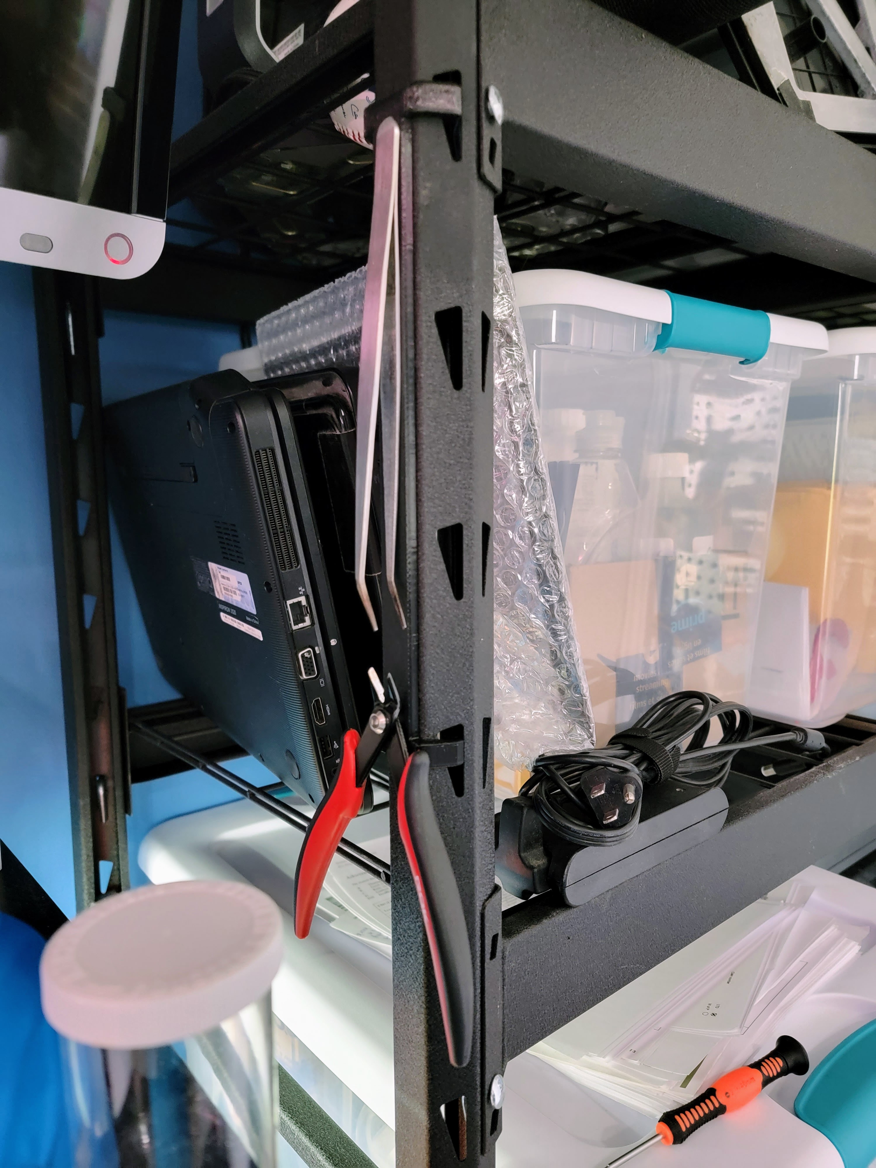 Husky shelf (Home Depot) tool hanger by BrutusBoots Download