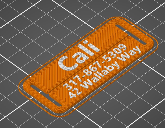 On-Collar DogTag by Gage | Download free STL model | Printables.com