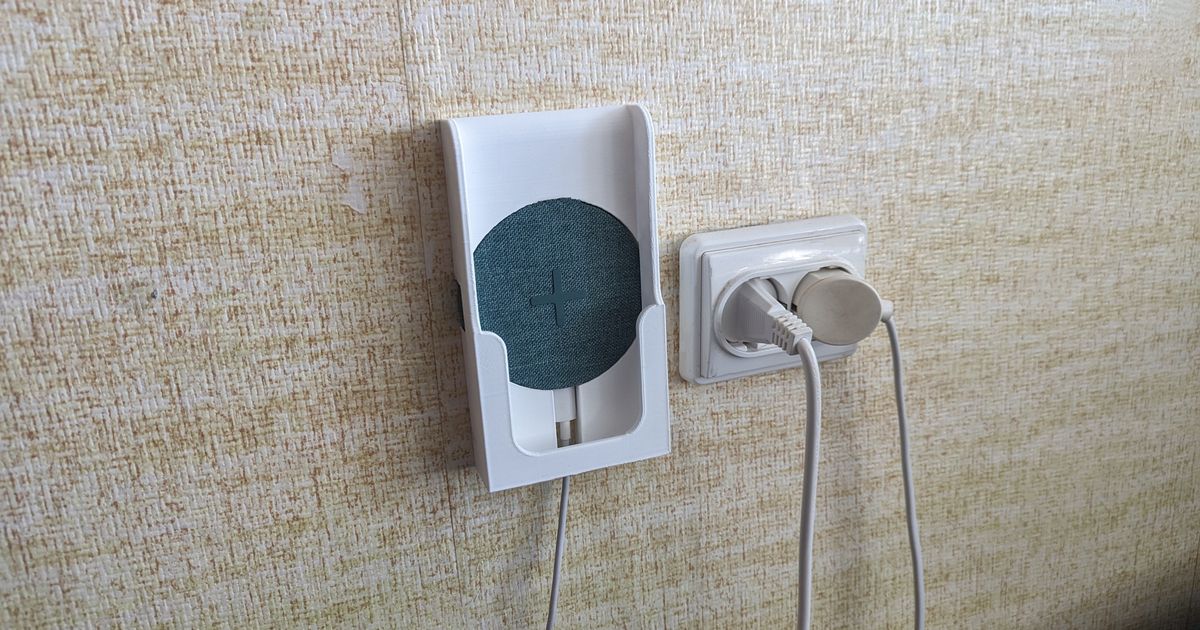 Wall mounted IKEA LIVBOJ wireless charger dock (made for pixel 7 with a