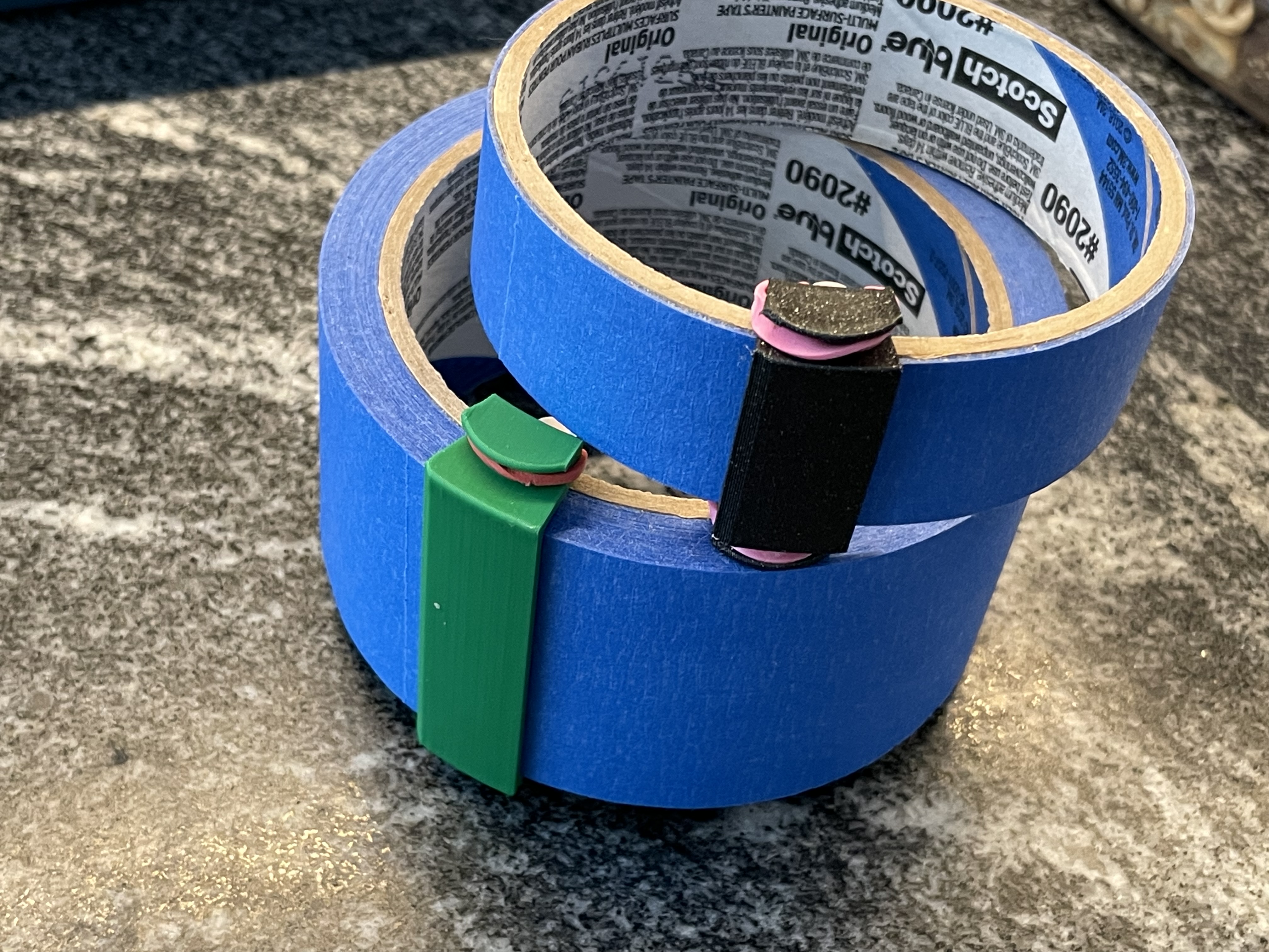 Painters Tape / Masking Tape Tear helper 3D model thumbnail