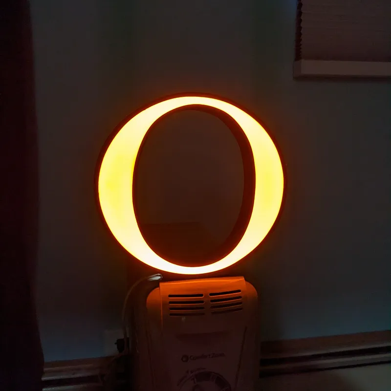 Orioles O Light up sign by Collisto, Download free STL model