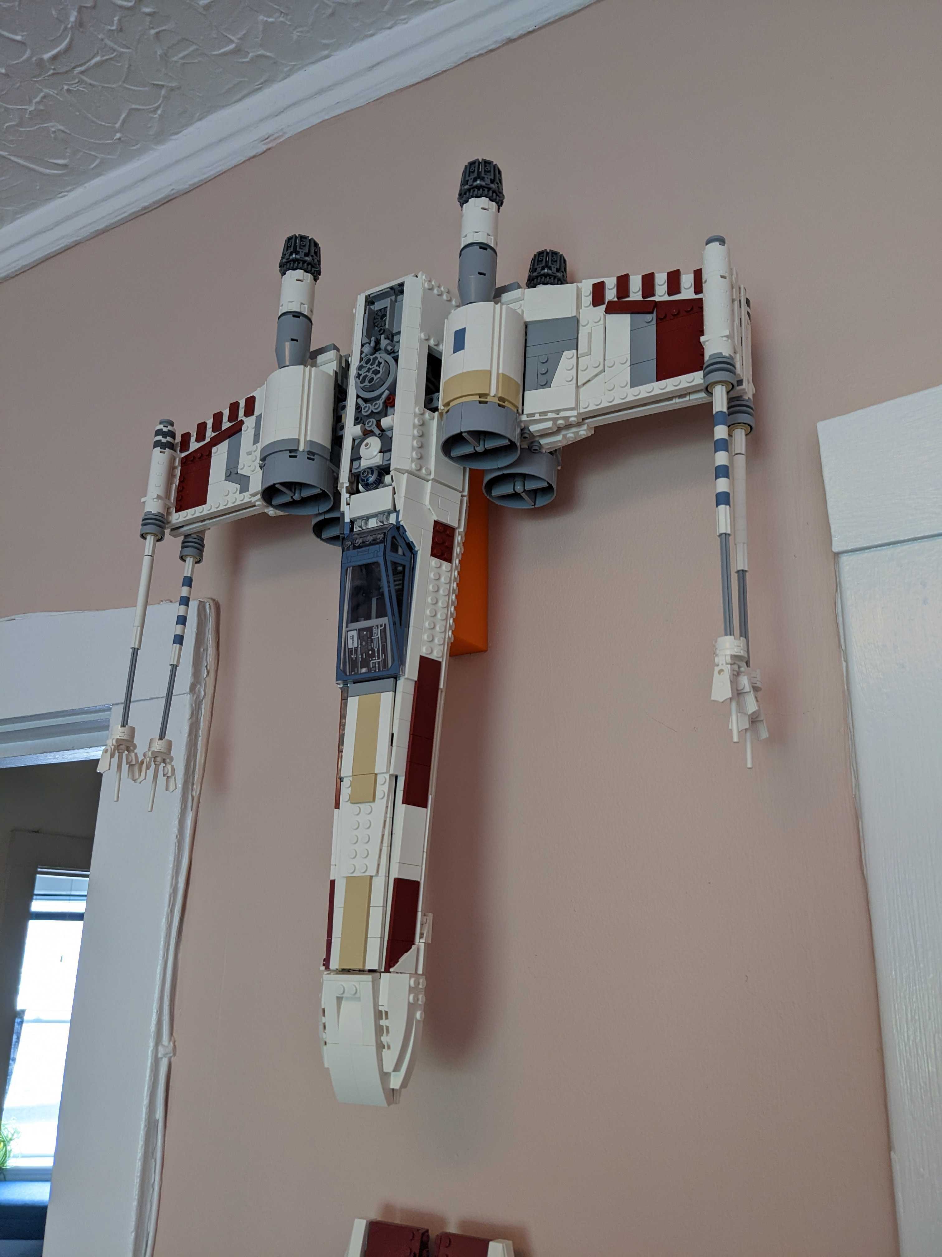 LEGO XWing Vertical Wall Mount (2023 UCS 75355) by JBWill Download