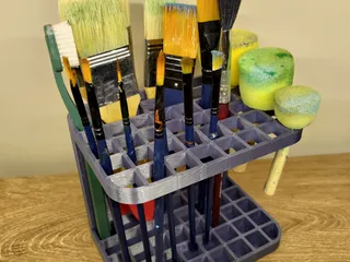 Paintbrush Holder - DIY Sports Art
