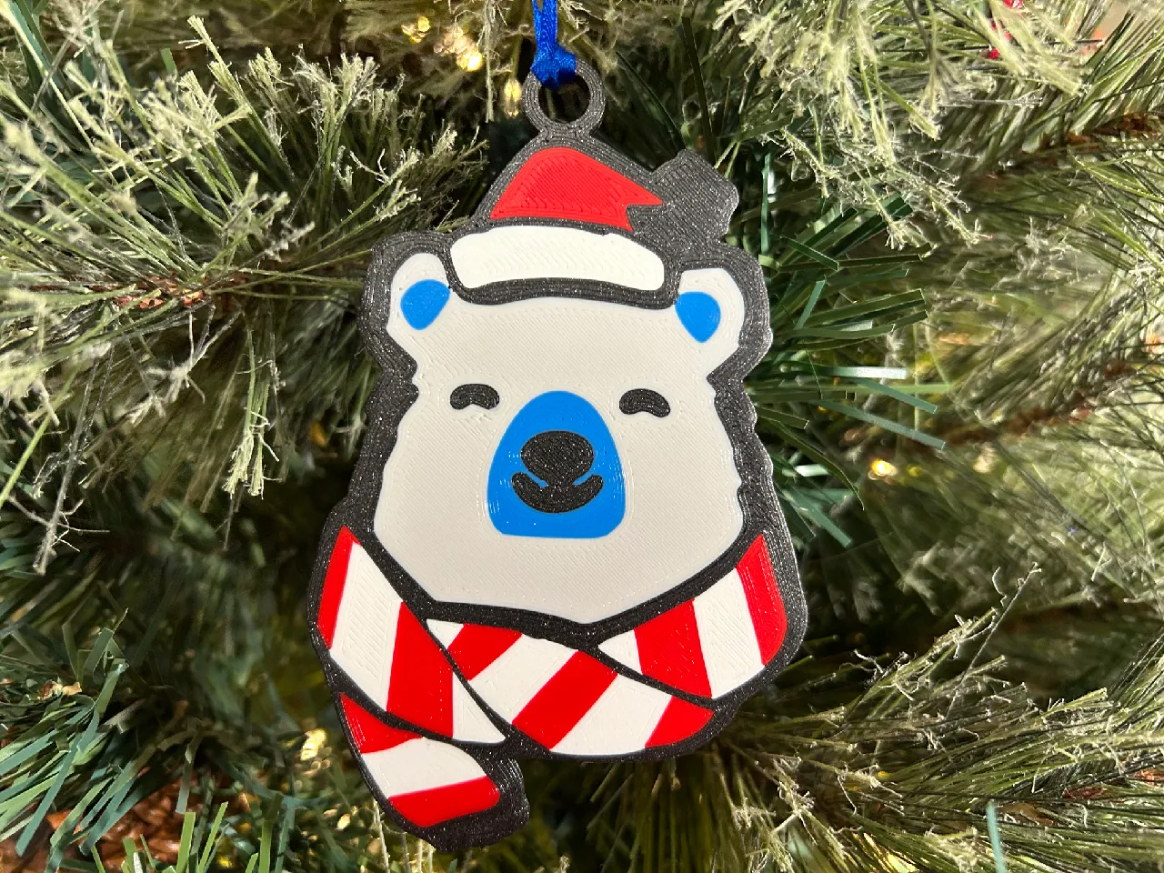Christmas Polar Bear Ornament by Star Labs 3D, LLC | Download free STL  model | Printables.com