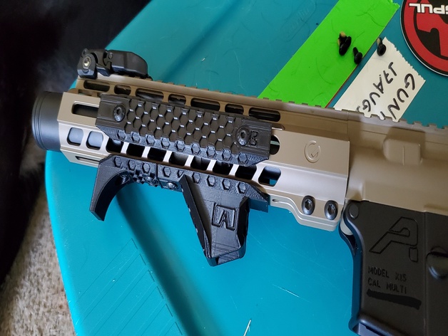 Mlok Rail Covers 5 5 And Handstop By Kn16 Download Free Stl Model