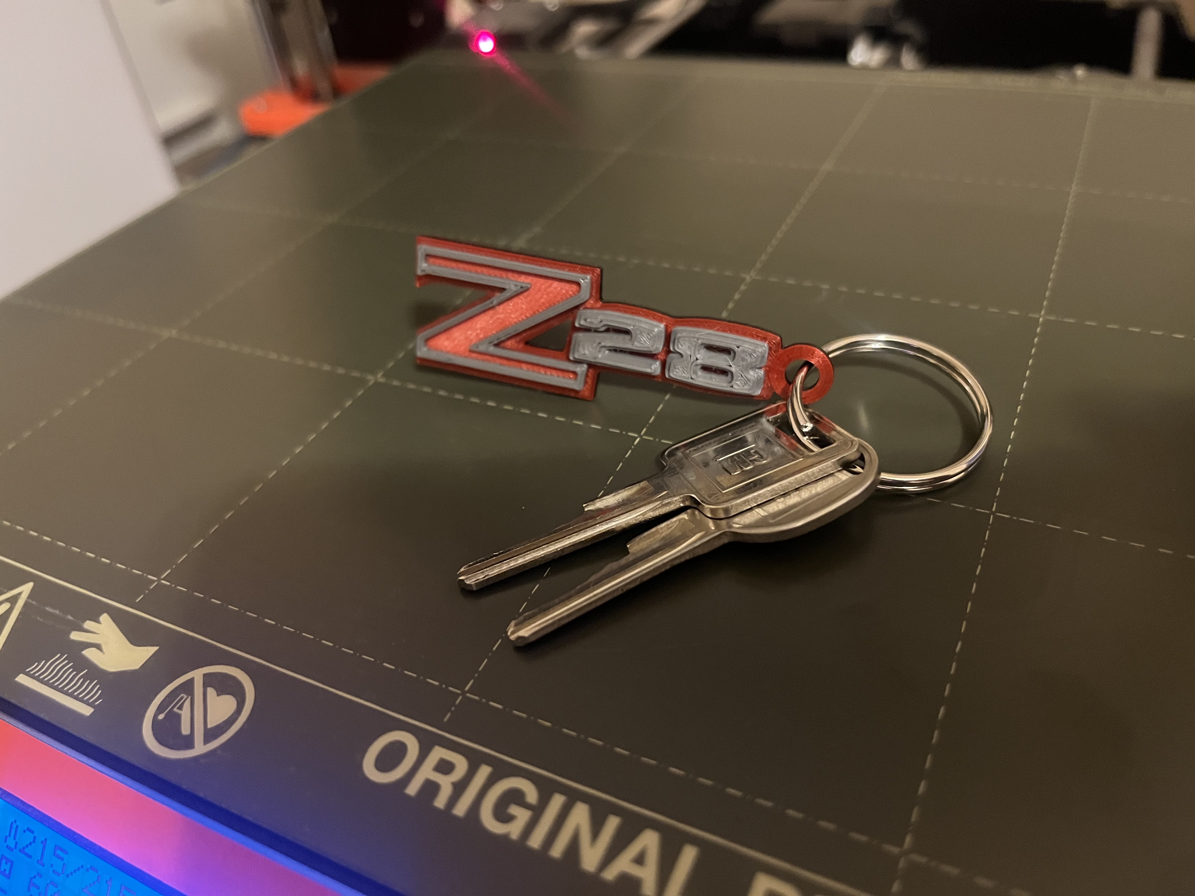 Camaro Z28 Logo Keychain