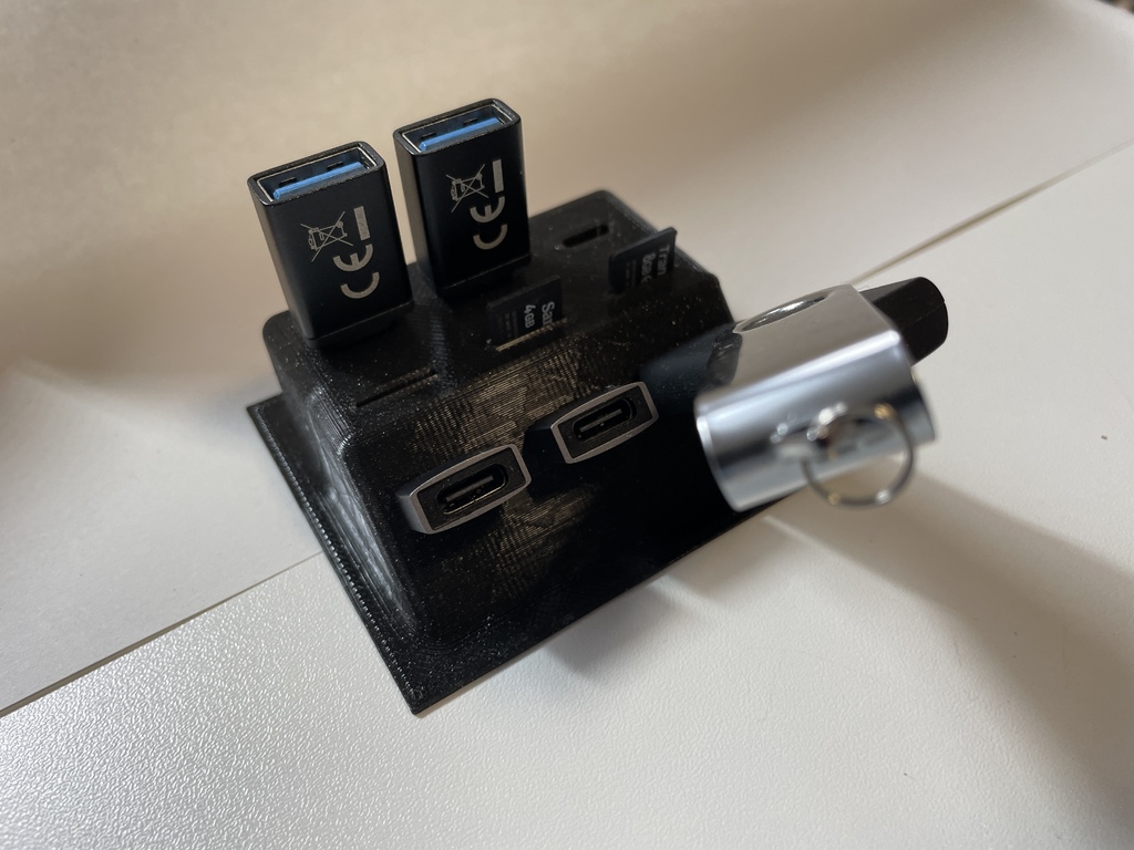 Miniatura 2 do modelo 3D USB A, C und Micro SD Box