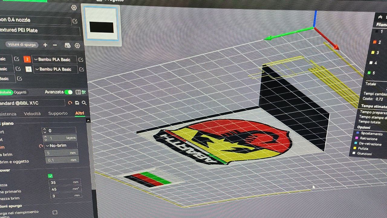 Miniatura 2 do modelo 3D logo abarth