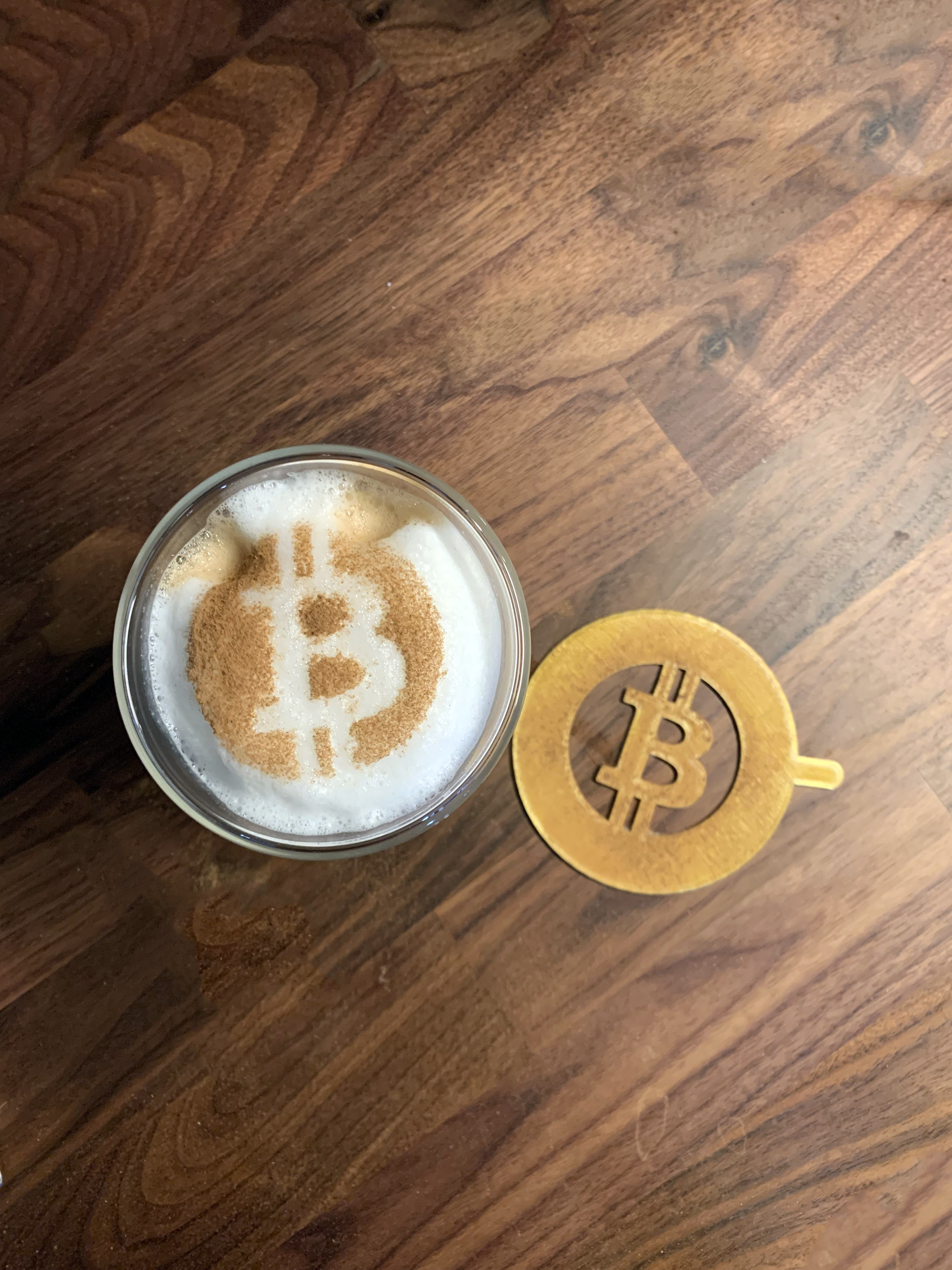 Bitcoin Cappuccino Stencil — thumbnail 2