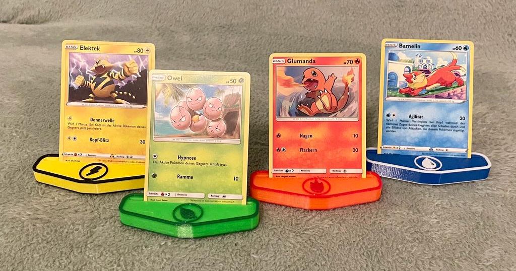 Pokemon Card Holder - Pokemon Karten Ständer By Robs3d 