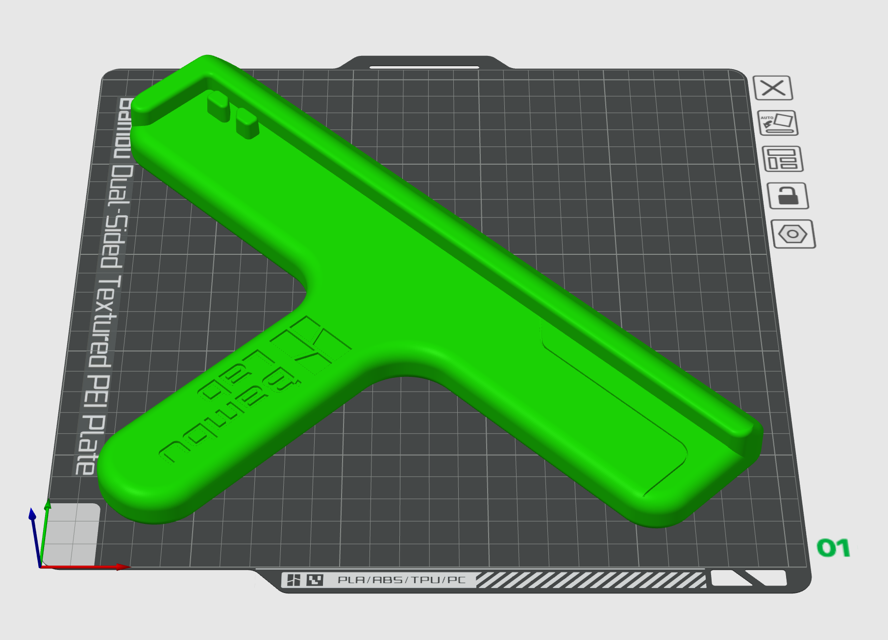 Original Bambu Lab Sticker Applicator P1P, X1C by Grzegorz Download