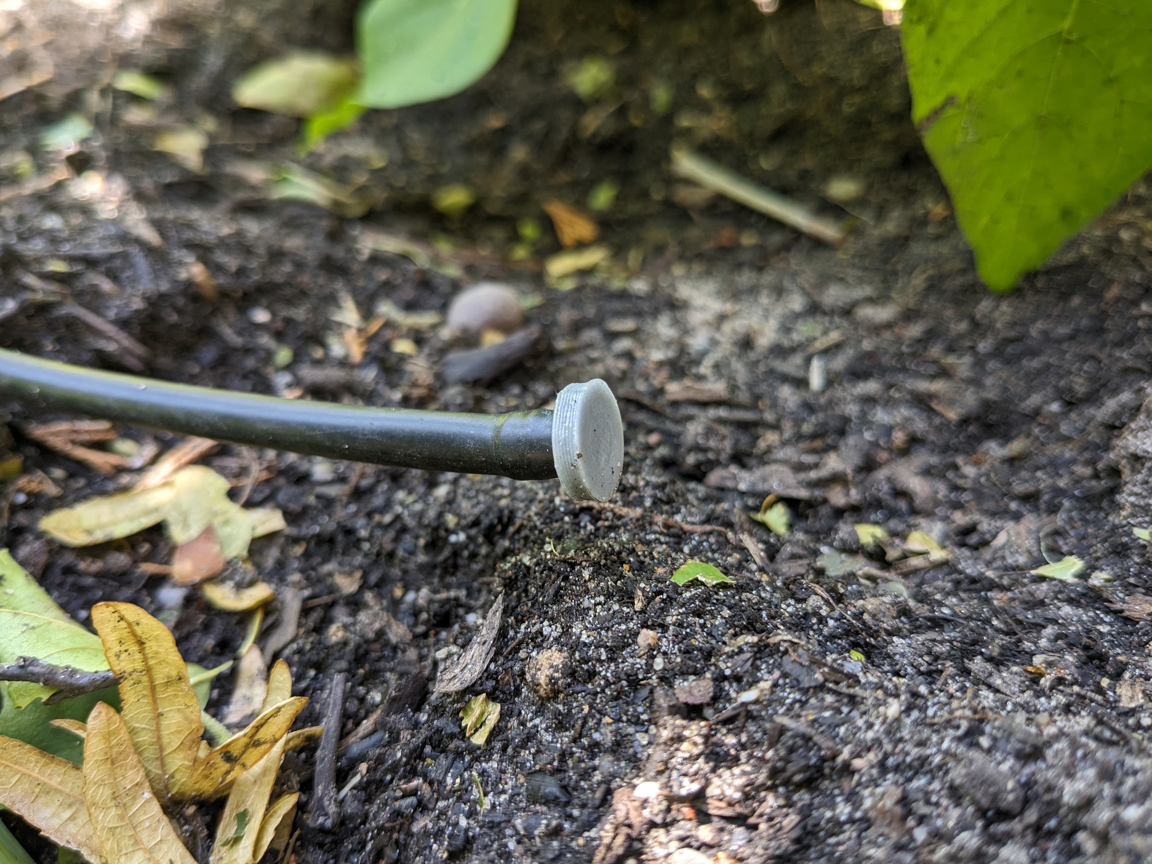 End stop for Gardena microdrip system 4.6mm