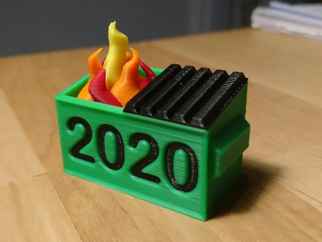 2020 Multi-Colour Dumpster Fire