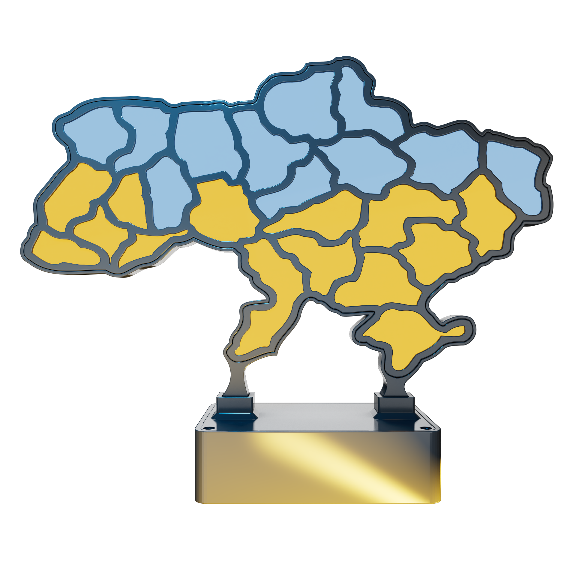 Map of alarms of Ukraine