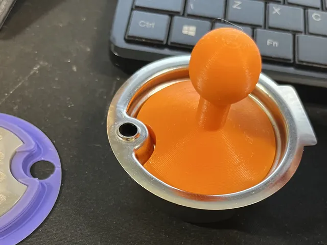 Coffee tamper for reusable pod for Tassimo machine (openscad file incl.)